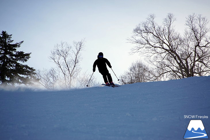 サッポロテイネ -11℃！空に舞い上がる粉雪。